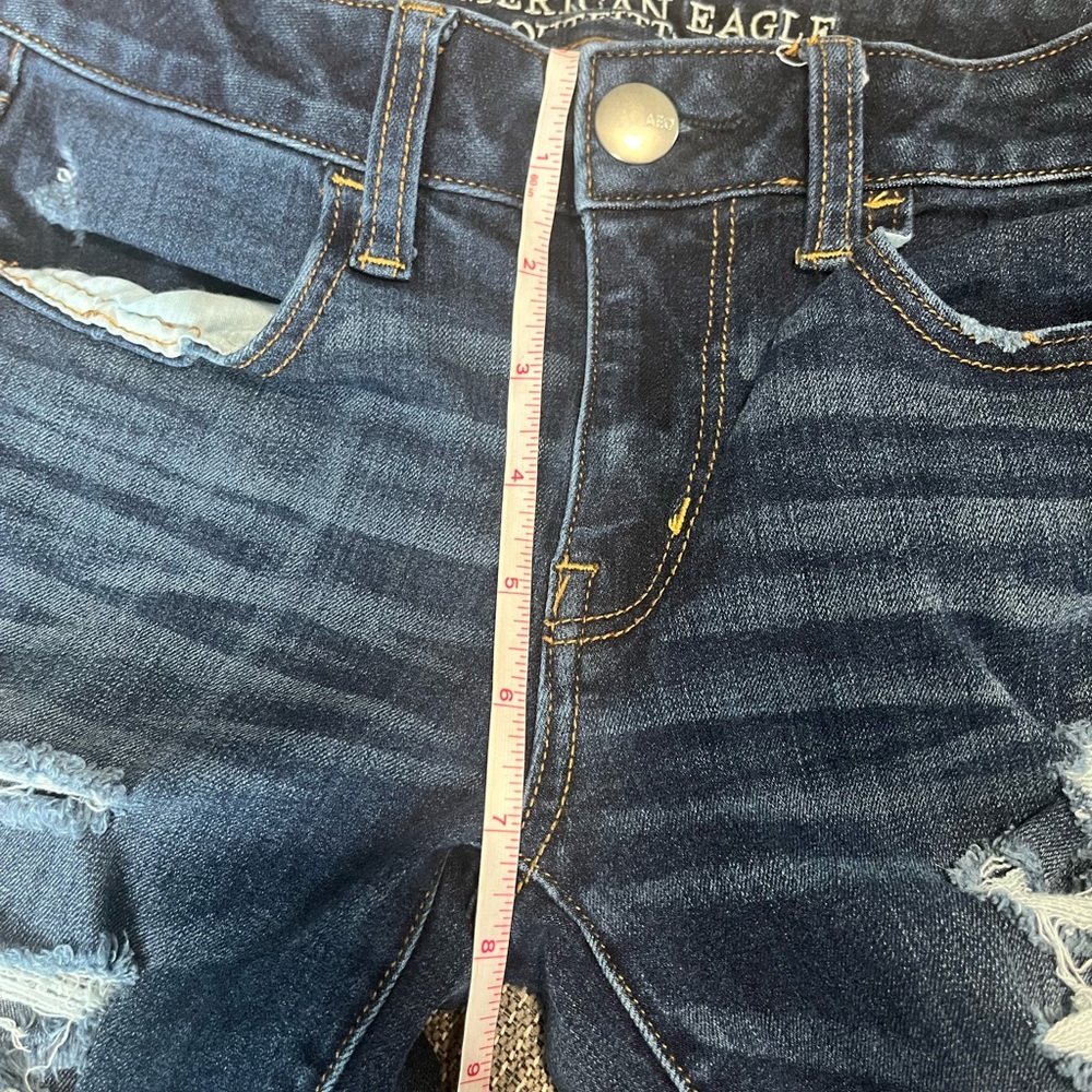 American Eagle | Distressed Jeggings, Skinny Jeans - Picture 7 of 7